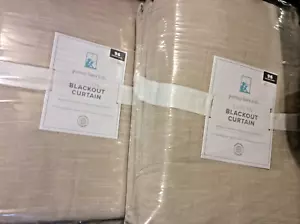 Pottery Barn Kids Dos (2) Paneles Evelyn Blackout 54x96 Lino Algodón Lino ¡NUEVO CON ETIQUETAS! - Imagen 1 de 1
