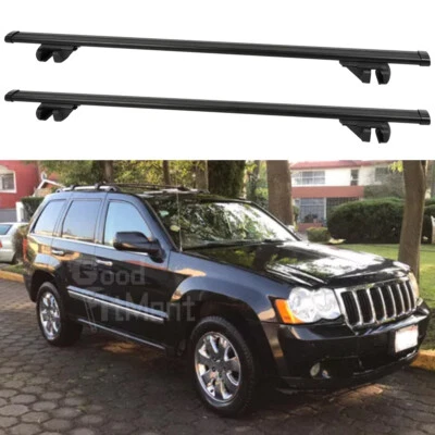 Barras transversales de techo de 53" para Jeep Grand Cherokee 1998-10 portador de carga de aluminio Foto 1 de 4
