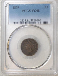1879 Indian Head Cent PCGS VG08 Just Graded Brand New Holder #DSh19 - Picture 1 of 4