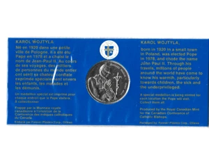 1984 ANCIEN MÉDAILLON DU PAPE JEAN PAUL II-FRAPPÉ PAR MONNAIE ROYALE DU CANADA- - Picture 1 of 2