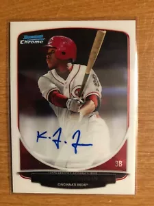 2014 Bowman Chrome Kevin Franklin autograph RC Reds - Picture 1 of 1