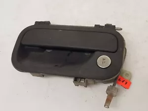 OPEL VECTRA B 2000 LHD FRONT LEFT SIDE EXTERIOR DOOR HANDLE BLACK OEM - Picture 1 of 3