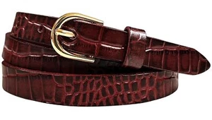 Kids Belt Girls Belt 100% One Piece Full Grain Genuine Leather Dress Belt - Picture 1 of 22