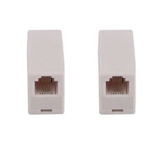 RJ11 Coupler Straight Telephone Inline Coupler RJ11 6P4C Inline Keystone Jack... - Picture 1 of 8