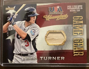 2013 PANINI TEAM USA CHAMPIONS GAME GEAR USED BAT TREA TURNER PHILLIES RC - Picture 1 of 1
