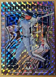 2021 Panini Mosaic Chipper Jones #P7 Producers Silver Mosaic Prizm Baseball Card - Picture 1 of 2