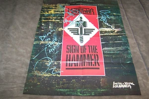 MANOWAR SING OF THE HAMMER / METALLICA POSTER 75X54 CM - Picture 1 of 2