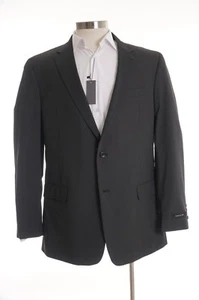 Jones New York Classic Fit Black Striped Two Button Suit Jacket Blazer - Picture 1 of 4