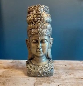 Stone Garden Buddha Statue Luxury Ornament Indoor Outdoor Highly Detailed Heavy - Picture 1 of 6