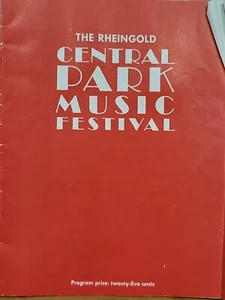 1st Rheingold Central Park Music Festival Official Program 1966 Rock Blues Jazz - Picture 1 of 9