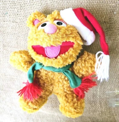 Vintage 1987 Muppets Fozzie Bear Plush 9" Toy Jim Henson With Hat & Scarf - Image 1 of 3