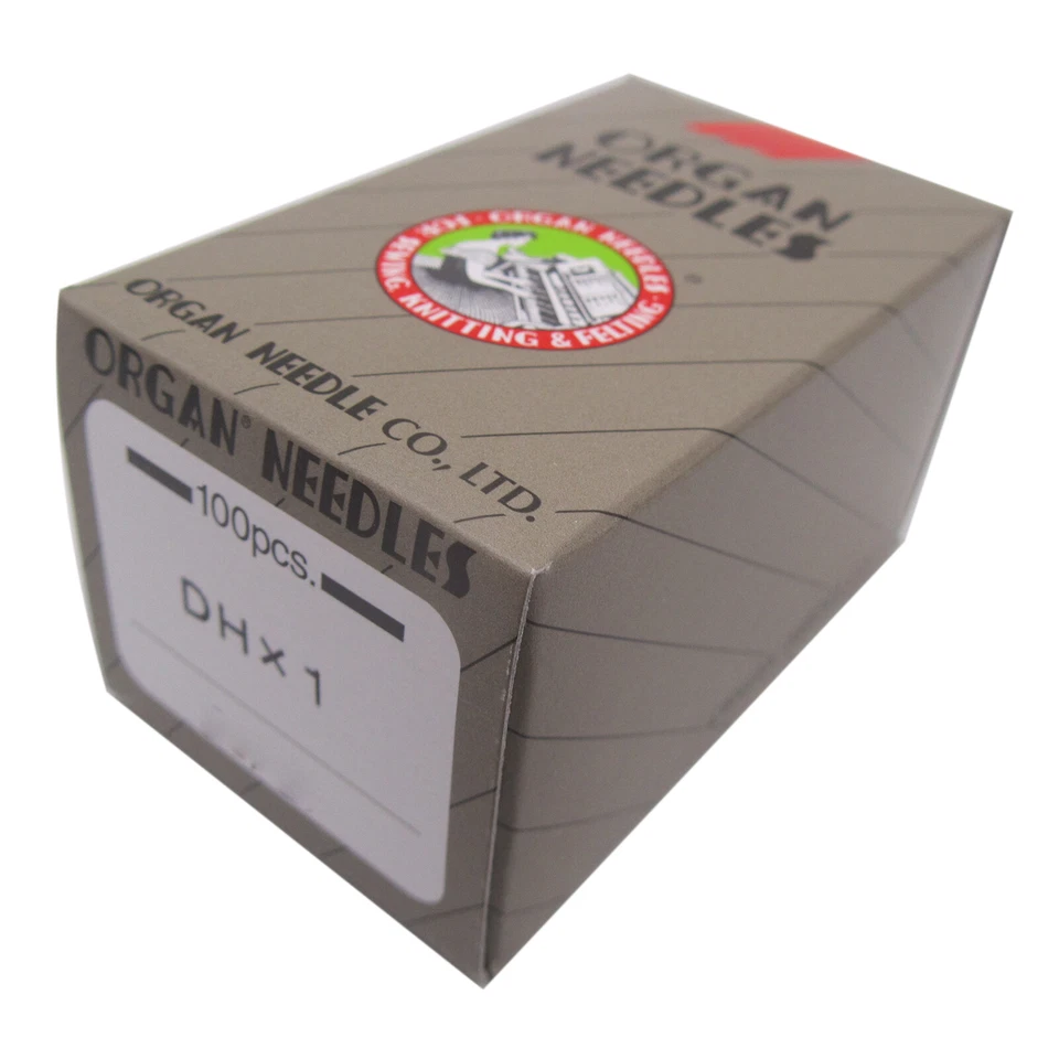 100 PIEZAS Aguja de Coser Órgano 24X1 DHX1 Vástago Plano PARA CANTANTE 25 26 158 240K 240W Foto 1 de 3
