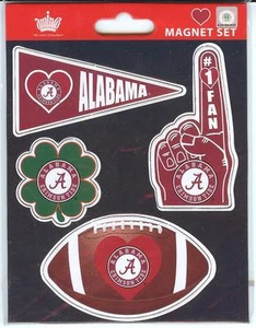 4 Piece Pack Die Cut HEART MAGNET SET #1 FINGER SHAMROCK PENNANT BALL PICK TEAM - Picture 1 of 9