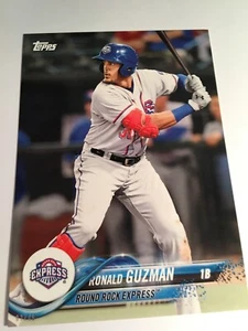 2018 Topps Pro Debut Jumbo 5x7 Ronald Guzman Express 79 08/49 - Picture 1 of 1