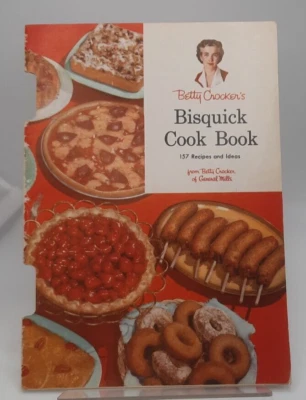 Betty Crockers Bisquick CookBook Pamphlet 157 Recipes & Ideas 1956 General Mills - Image 1 of 4