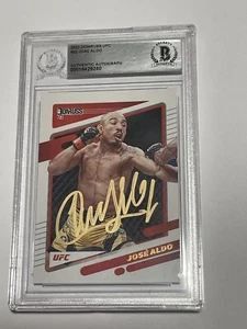 Jose Aldo Signed UFC Donruss Card IP Slabbed Autographed Beckett BAS a - Picture 1 of 2