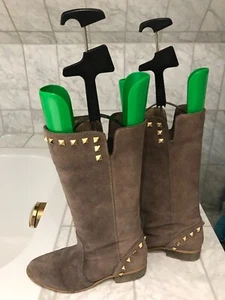 Stradivarius Stiefel, Gr. 37, weiches Wildleder, beige - Bild 1 von 5