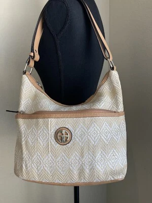 Bolso de mano hobo con correa para el hombro de paja Giani Bernini para mujer Foto 1 de 4