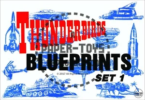 REIMPRESIÓN DE COLECCIÓN - DÉCADA DE 1960 - PLANOS DE THUNDERBIRDS - REPRODUCCIÓN - Imagen 1 de 12