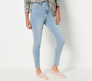 Laurie Felt Daisy Denim 5-Pocket Ankle Skinny Jeans - Picture 1 of 9