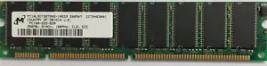 MT18LSDT3272AG-10EG3 256MB PC100 168 pin SDRAM ECC 18 CHIPS DIMM MEM-256M-AS535 - Picture 1 of 1