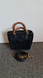 Authentic Gucci Black Suede Mini Bag - Picture 1 of 24