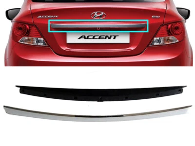 Decoración trasera cromada genuina + tapa maletero (se adapta a: HYUNDAI 2012-2017 Accent Solaris) Foto 1 de 4