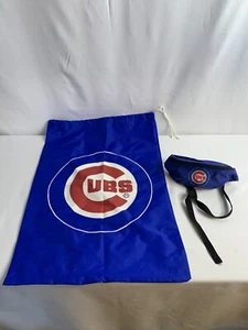 Vintage MLB Chicago Cubs Large Fanny Pack Big Logo 80’s 90’s Plus Cubs Bag - Picture 1 of 8