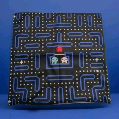  Pac Man Pillow COVER - Modern Made 17" x 17" Square Pac-Man Soft Zip New  - Image 1 of 2