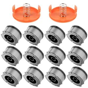 Juego de 12 bobinas y tapas de bobina para recortadora de césped Black & Decker - Imagen 1 de 11