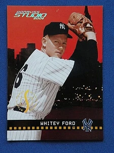 2004 Donruss Baseball Studio Proof GOLD /50 Whitey Ford New York Yankees #143 - Picture 1 of 3