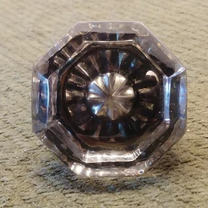 Vintage Polygon Shaped Glass Doorknob - Picture 1 of 10