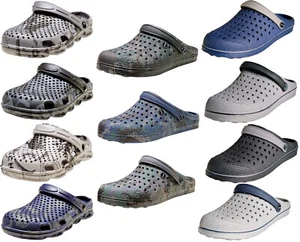 Herren Clogs Badeschuhe Saunaschuhe Gartenschuhe Pantoletten Strand Sport 41-47 - Bild 1 von 27