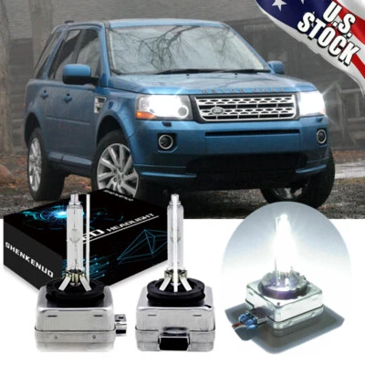 6000k Xenon HID Headlight Bulbs For Land Rover LR2 LR3 2008-2010 LOW Beam Set 2 - Image 1 of 4