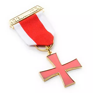 Superb Quality Masonic Knights Templar KT Breast Jewel with a Jewel Wallet - Picture 1 of 4