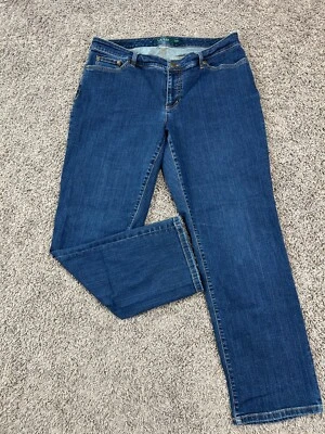 Lauren Ralph Lauren Jean Women Size 16 Blue Denim Modern Straight Curvy Stretch - Image 1 of 4