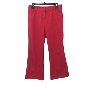 Nuevos pantalones de lona roja Directions con bolsillos para mujer talla 10P pequeños - Imagen 1 de 9
