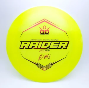 Dynamic Discs Ricky Wysocki Raider Golf Disc Lucid Plastic Yellow 176 grams - Afbeelding 1 van 1