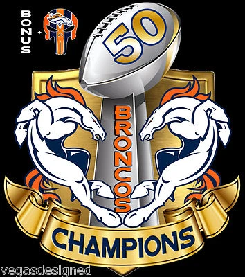 丹佛野马冠军超级碗贴花贴纸全彩色汽车 11 英寸 DBC2BKS-11 — 第 1/3 张图片