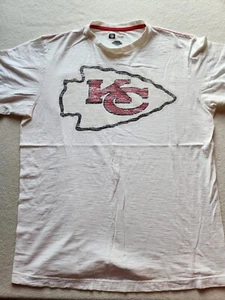 Kansas City Chiefs NFL Football kurzärmliges Shirt Größe Large siehe Bilder! Weiß - Bild 1 von 5