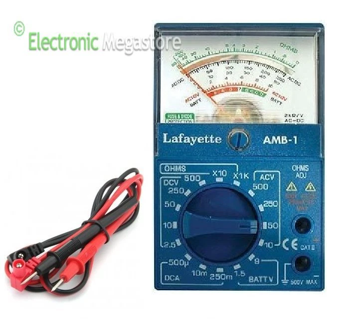 LAFAYETTE AMB-1 MULTIMETRO ANALOGICO CON 16 GAMME DI MISURAZIONI - Immagine 1 di 1