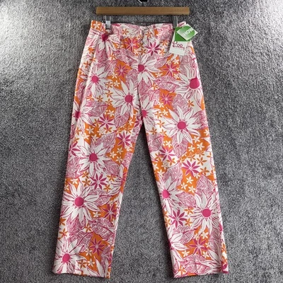 Lilly Pulitzer Lilly Capri Show Stretch Women's Size 4 Floral Color Changing - Image 1 of 4