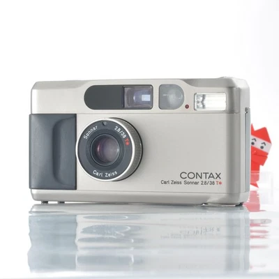 Contax T2 Silver Compact Film Camera Carl Zeiss Lens from Japan [Exc+3] - Image 1 of 4