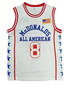 Kobe Bryant #8 McDonalds All Basketball Jersey Stitched Size Small - 3XL - Picture 1 of 6