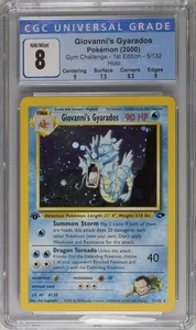 Pokemon 1st Edition Gym Challenge Giovanni's Gyarados 5/132 - CGC 8 NM/MT w/ Sub - Picture 1 of 2