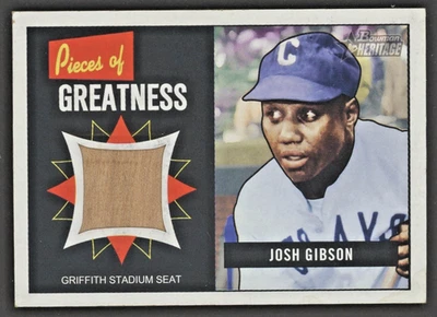 2005 Bowman Heritage #PG-JG JOSH GIBSON "Pieces of Greatness Relic" HOF GIBSON - Image 1 of 2