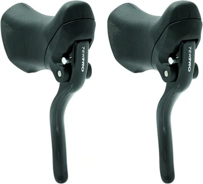 Tektro RL340 Road Bike Brake Levers Pair Black Drop Bar Aero Caliper Canti Set - Image 1 of 4