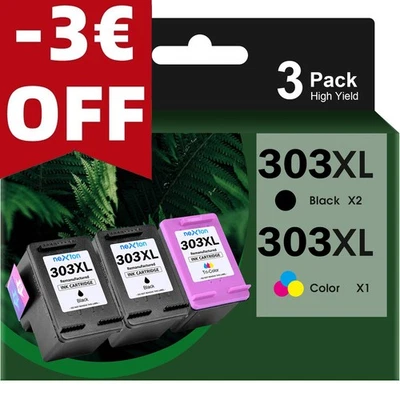 1-3x SET Druckerpatronen Für HP 303 XL Envy Photo 7130 7134 6220 6230 6232 7220e - Bild 1 von 4