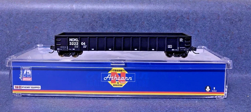 Northwestern Oklahoma Athearn N Scale 52' Mill Gondola NOKL - Image 1 of 1