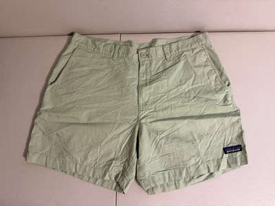 ☀️ Pantalones Cortos Patagonia Para Hombre 36 Verde Algodón Orgánico Cáñamo Informal Chino Bolsillos Foto 1 de 4